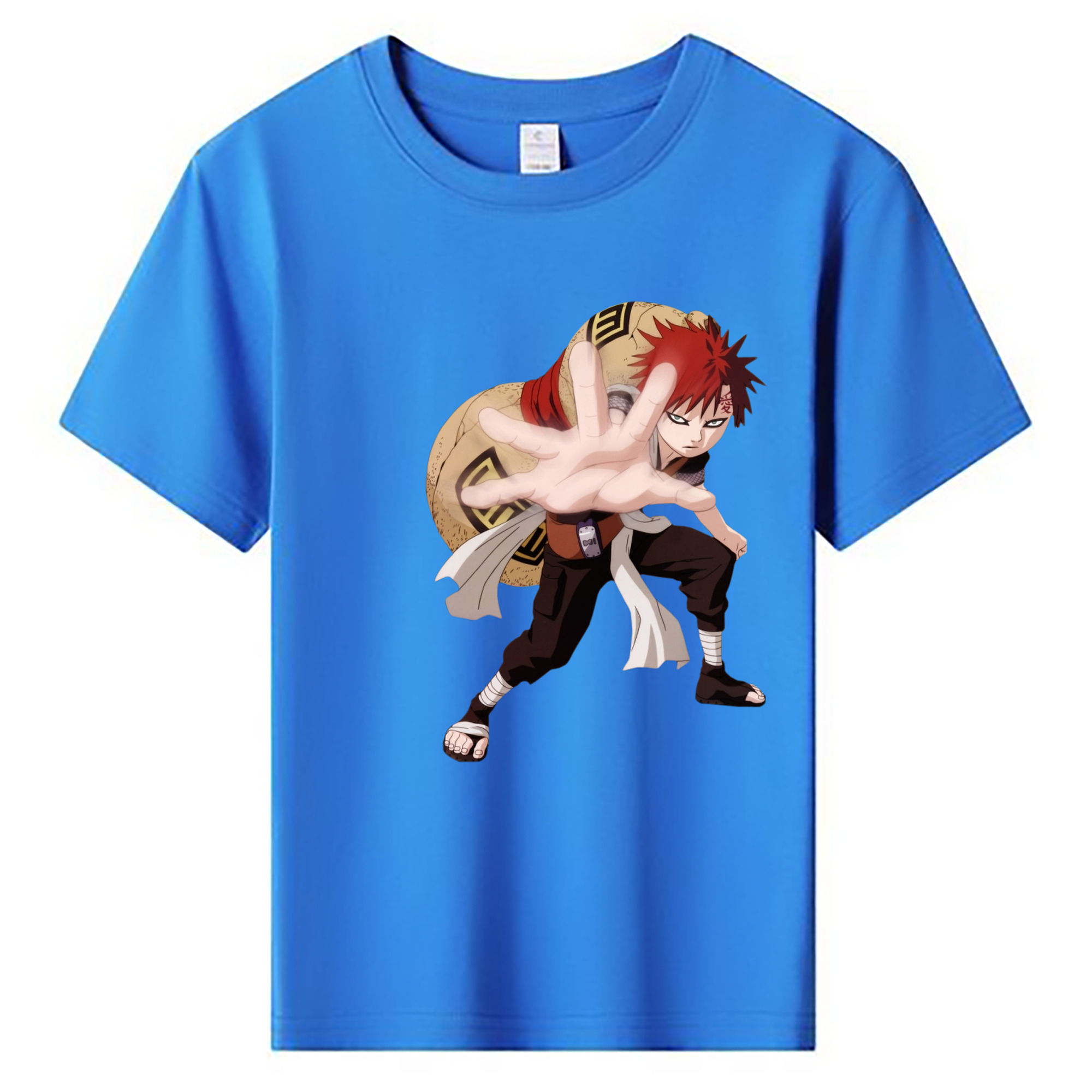 （画像用） NARUTO -ナルト- ガアラ Gaara 綿100％キッズTシャツ（フロントプリント）